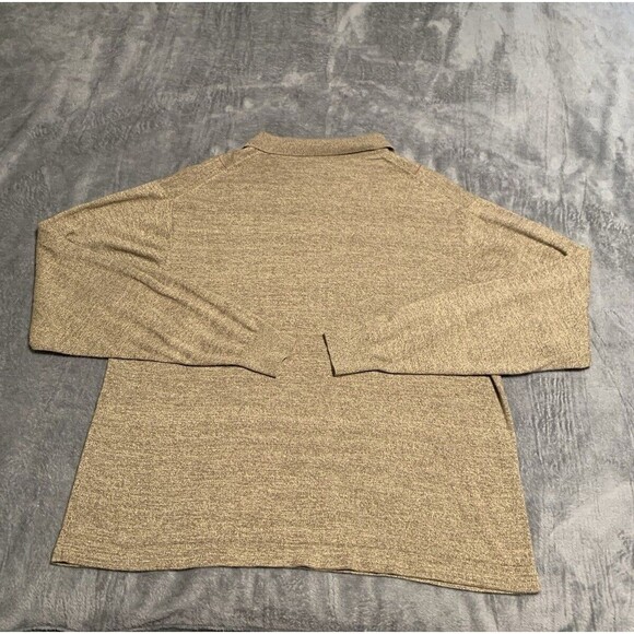 R&R Casuals Sweater Mens XL Brown Long Sleeve Collar Cashmere Wool Silk Pullover - Picture 12 of 15